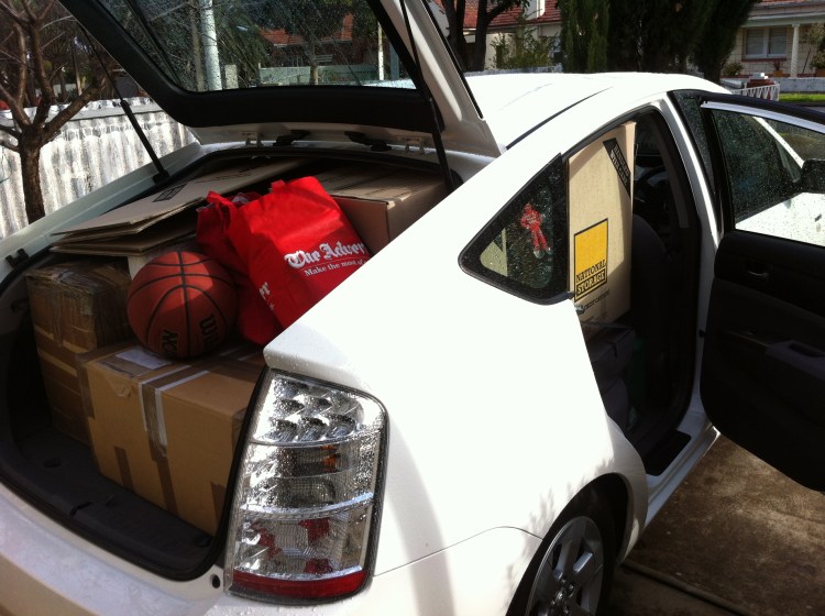 Packed and on the move